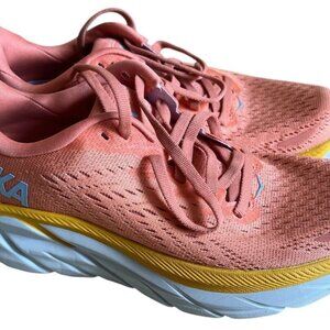 Hoka One One Clifton 8 1119394 SBSCR Orange Running Shoes Sneakers Women's US 5B